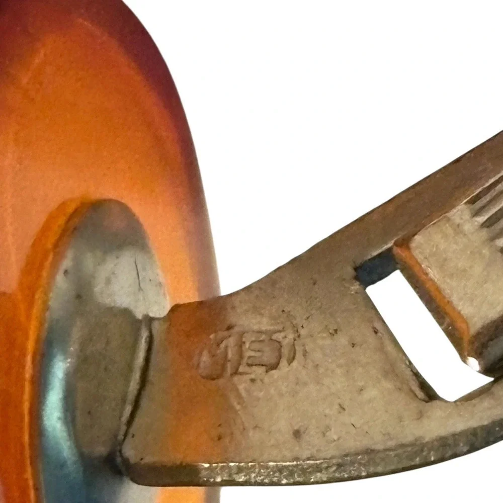 Baltic Amber Cufflinks Signed MET Vintage Unique Nature‎ Oval MCM Translucent